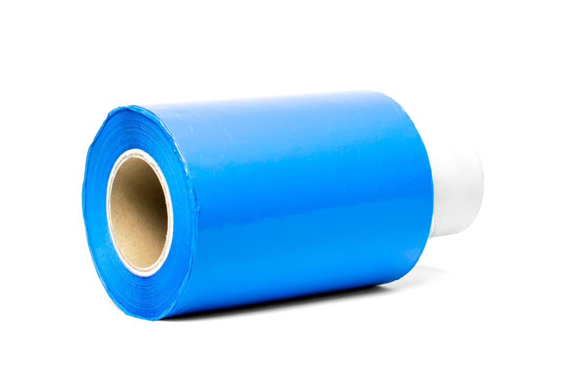 Bundelfolie transparant - 12,5cm x 150m x 20my blauw, 23 my
