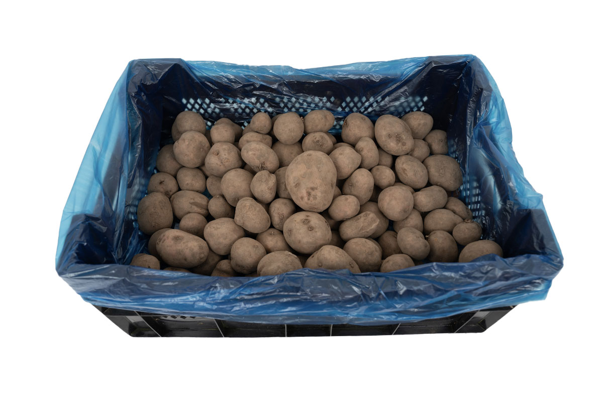 HDPE Kratzakken blauw - 60 x 20/20 x 80cm x 9my (1.000st)