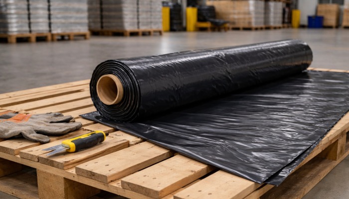 Zwarte PE folie