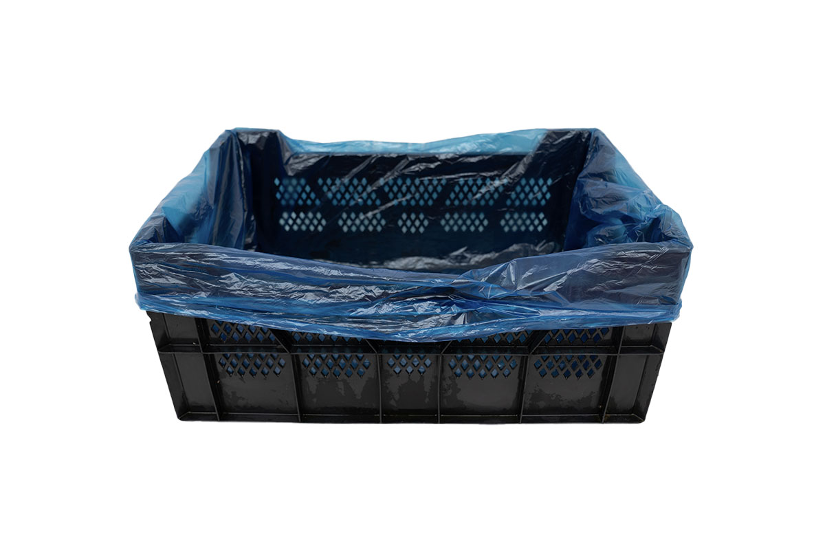 HDPE Kratzakken blauw - 60 x 20/20 x 80cm x 9my (1.000st)