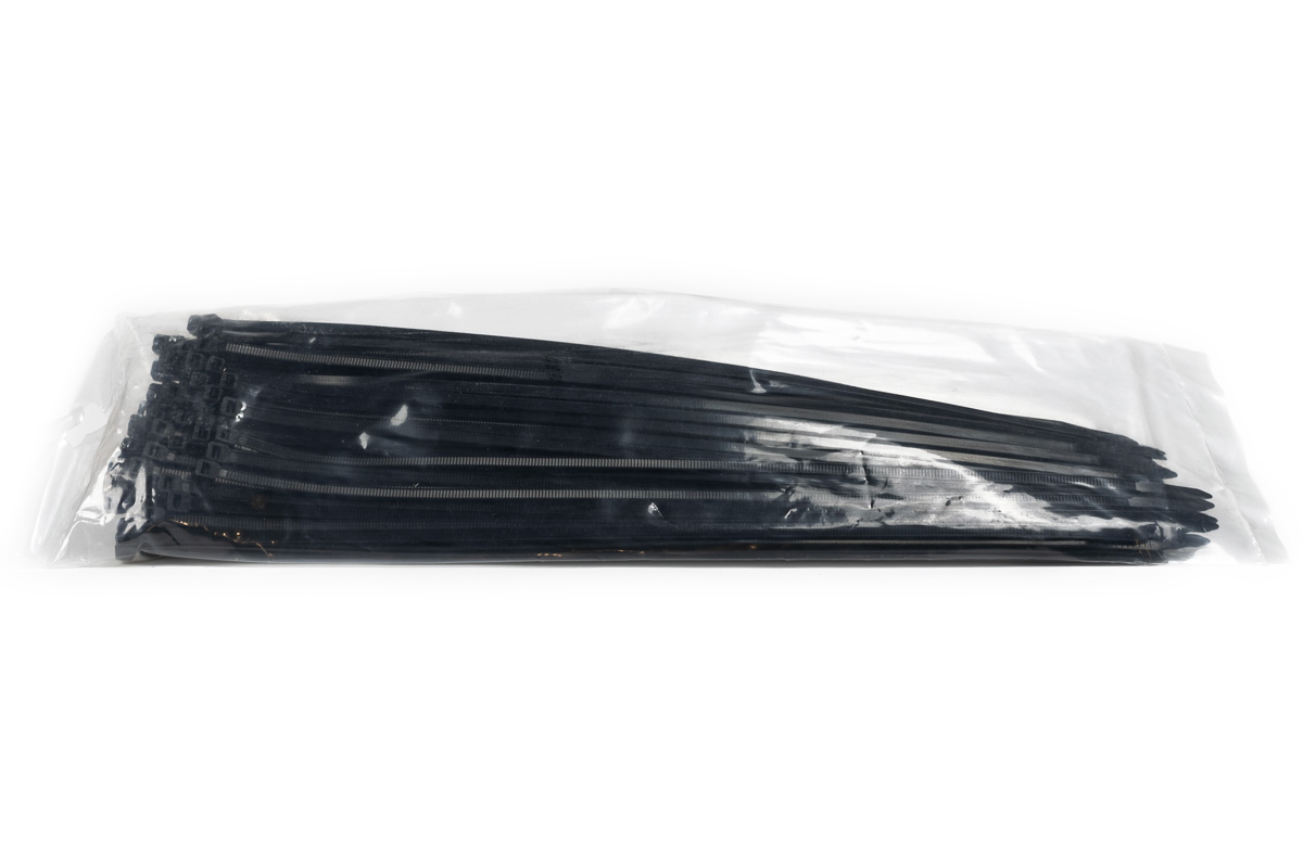 Kabelbinders zwart - 300mm x 4,8mm (100 st)