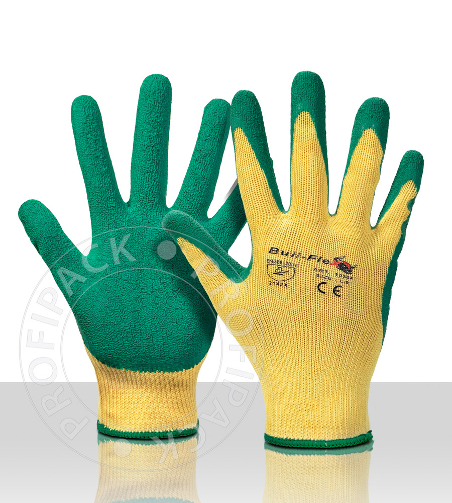 Bullflex Werkhandschoenen Bull grip groen - maat 7/S 11/XXL
