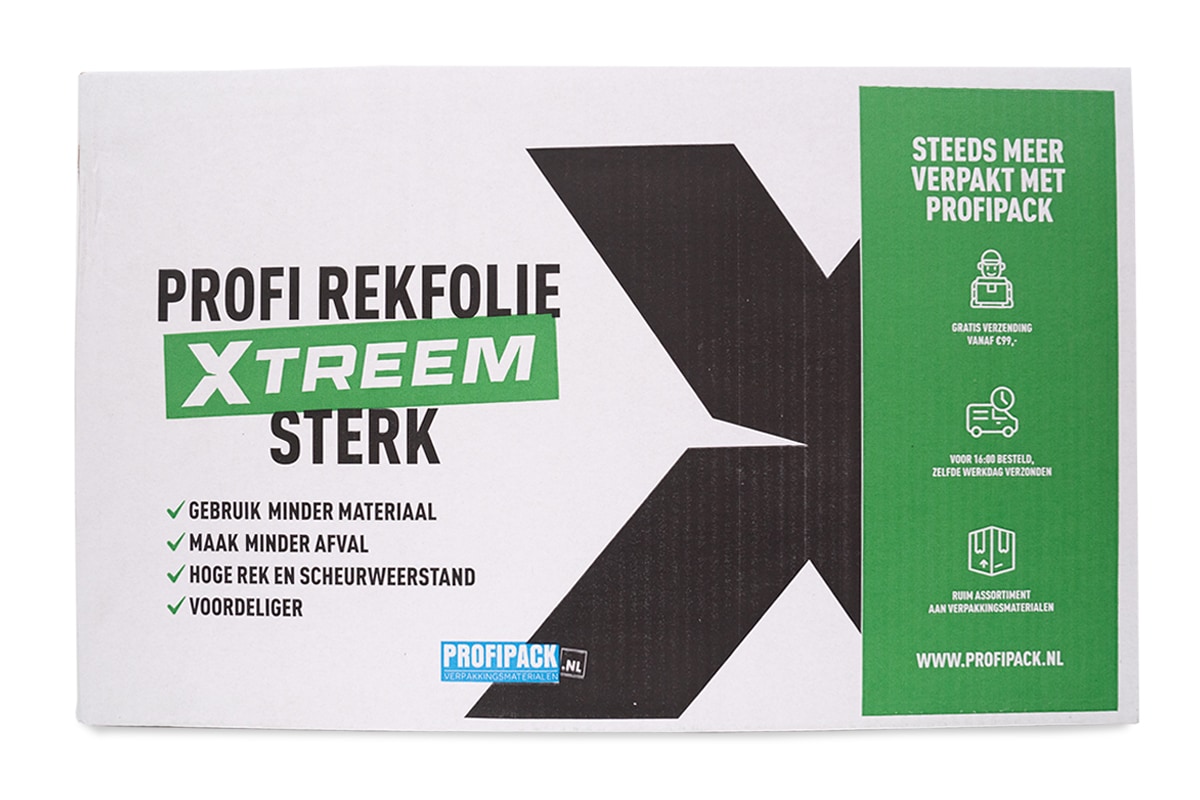Xtreem handwikkelfolie transparant - 50cm x 600m x 10my