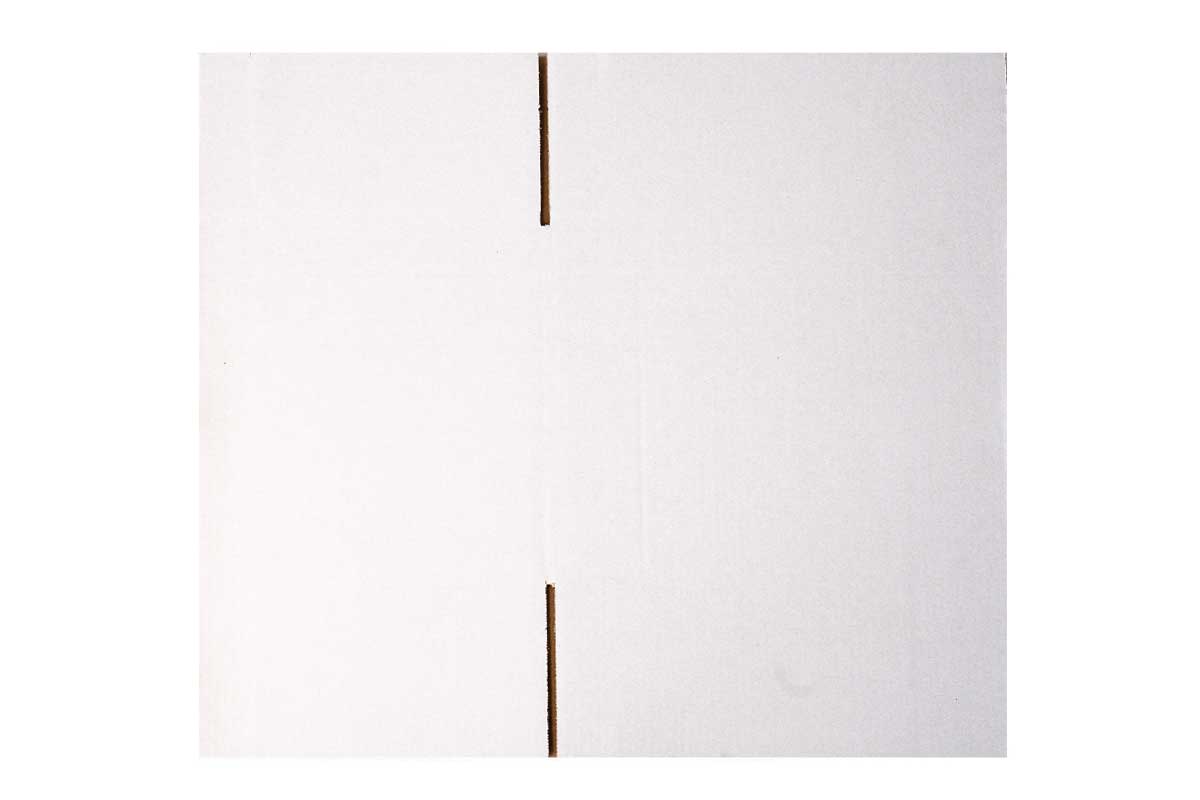 Kartonnen doos wit - 400 x 300 x 300mm (enkele golf)