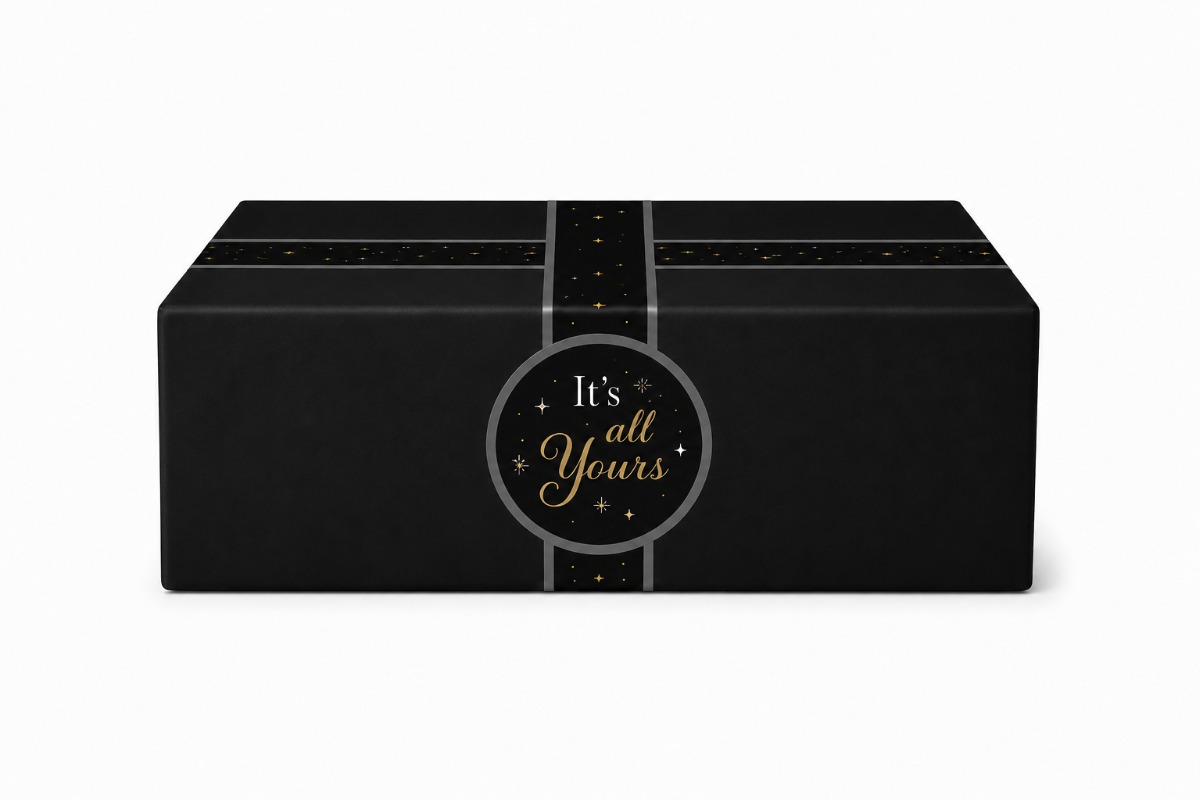 Geschenkdoos  "Big Suprise Black" - 390 x 290 x 177 mm 