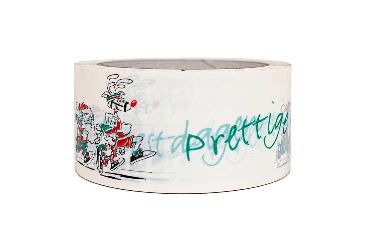 Kerst tape "Prettige Feestdagen" - 50mm x 66m