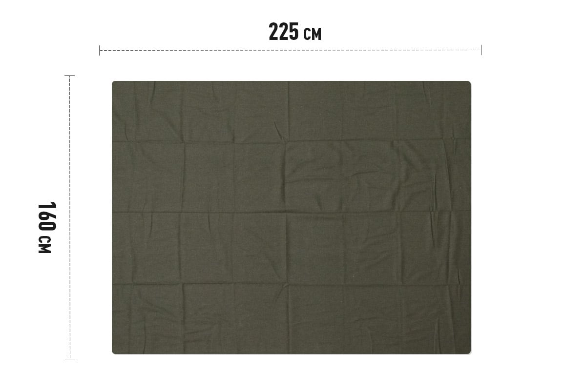 Legerdekens Alfa groen - 160 x 225cm x 50% wol (5 st) 