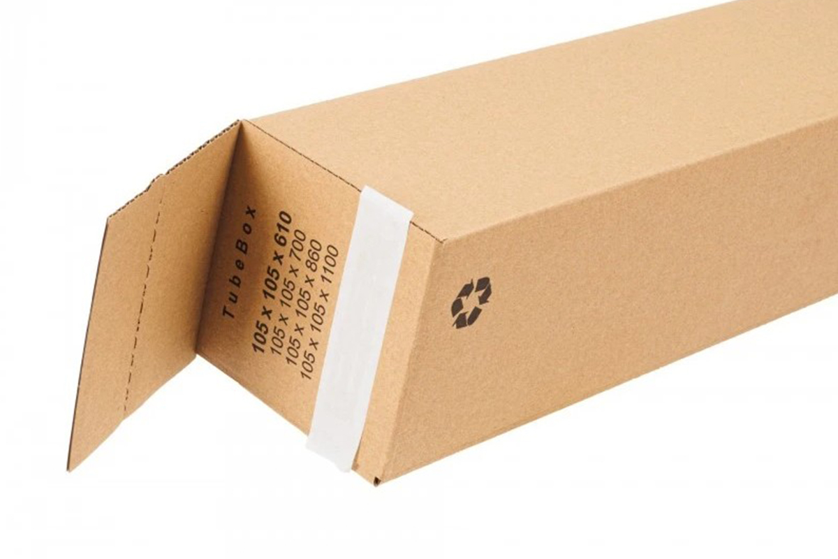 Vierkante kartonnen kokers - 440 x 105 x 105 mm