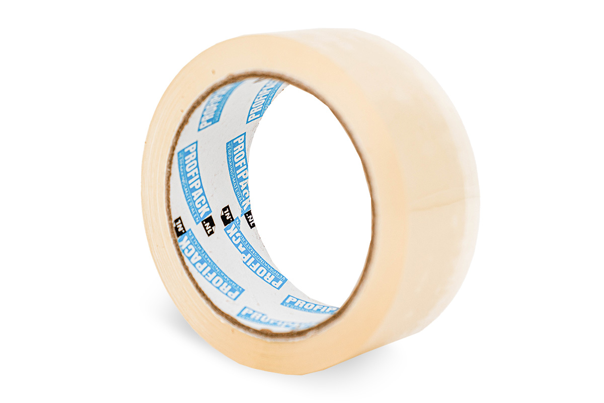 PP acryl tape transparant - 38mm x 66m