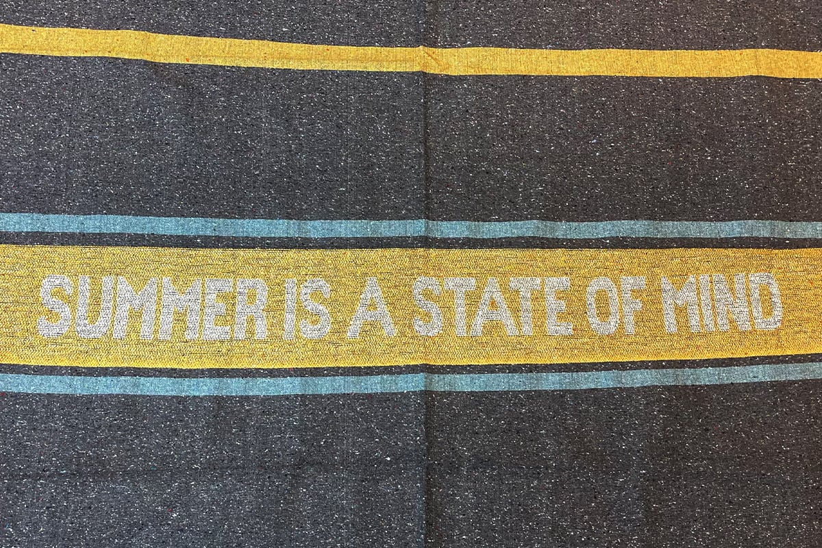 Terrasdekens ''Summer is a state'' - 150 x 120cm