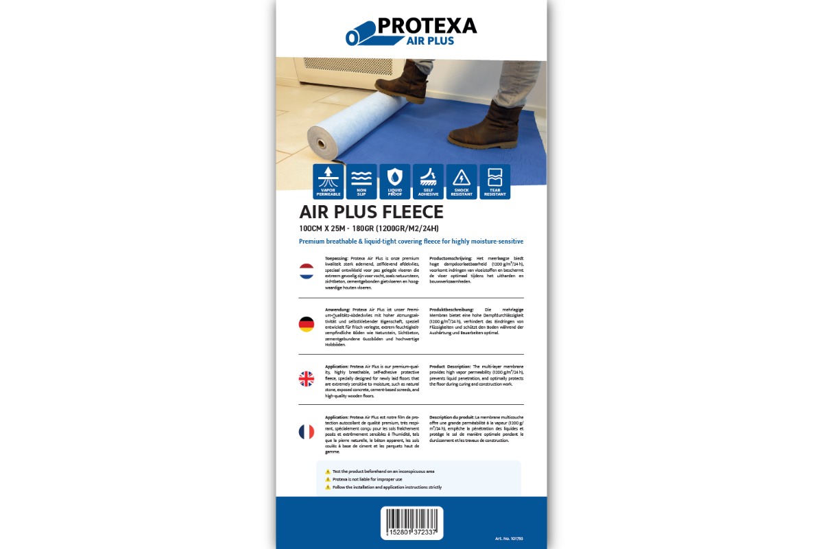 Protexa Air Plus ademend afdekvlies - 100cm x 25m x 180gr