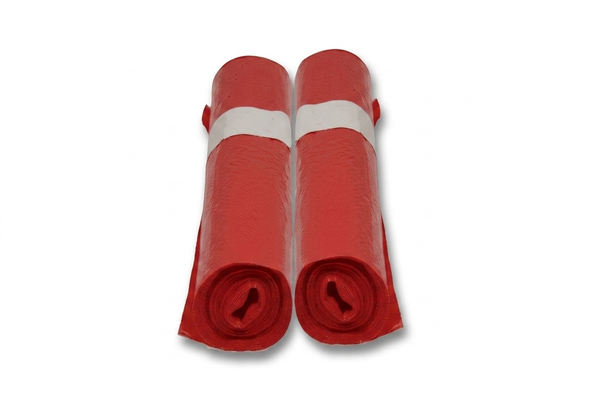 HDPE afvalzakken rood 140L - 80 x 125cm x 40my