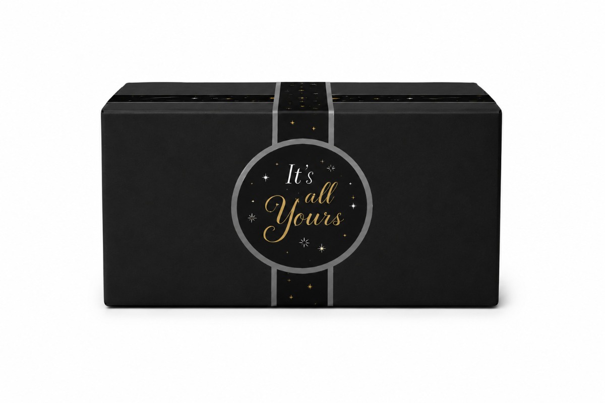 Geschenkdoos  "Big Suprise Black" - 390 x 290 x 232 mm 