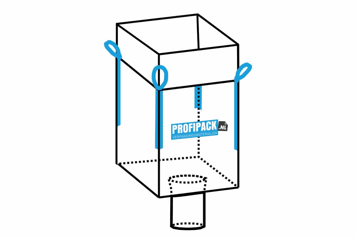 Big Bag + losslurf - 90 x 90 x 110cm (1 kuub)