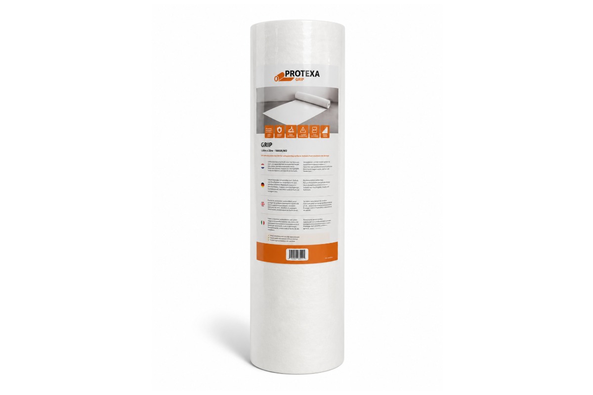 Protexa Grip Vloer afdekvlies zelfklevend wit - 60cm x 25m (180gr/m²)