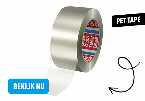 Duurzaam verpakken met PET tape