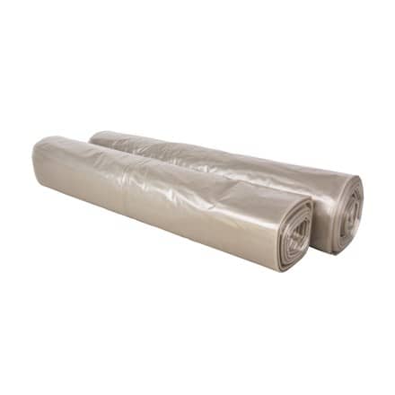 HDPE afvalzakken transparant 50L - 63 x 70cm x 12my (1.000 st)