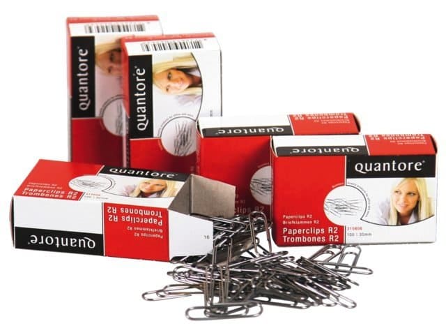 Paperclip Quantore R2 30mm lang (10.000 st)