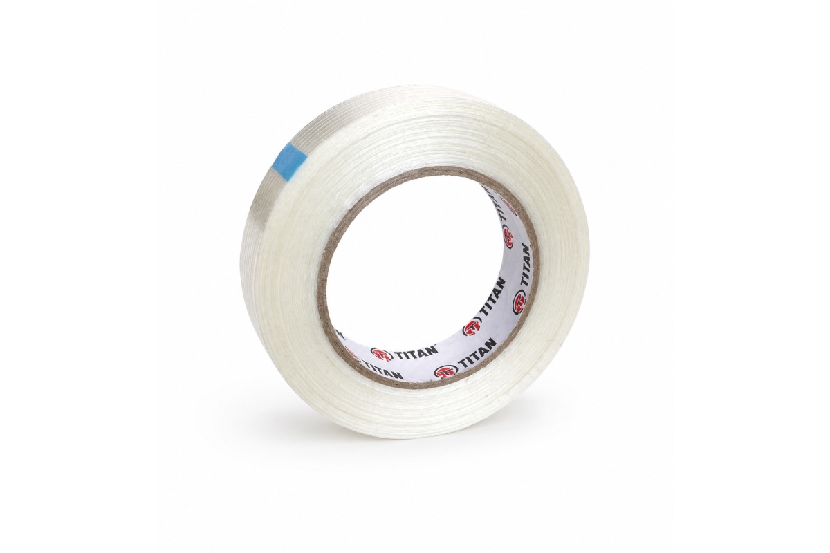 Lengte versterkte tape transparant - 25mm x 50m
