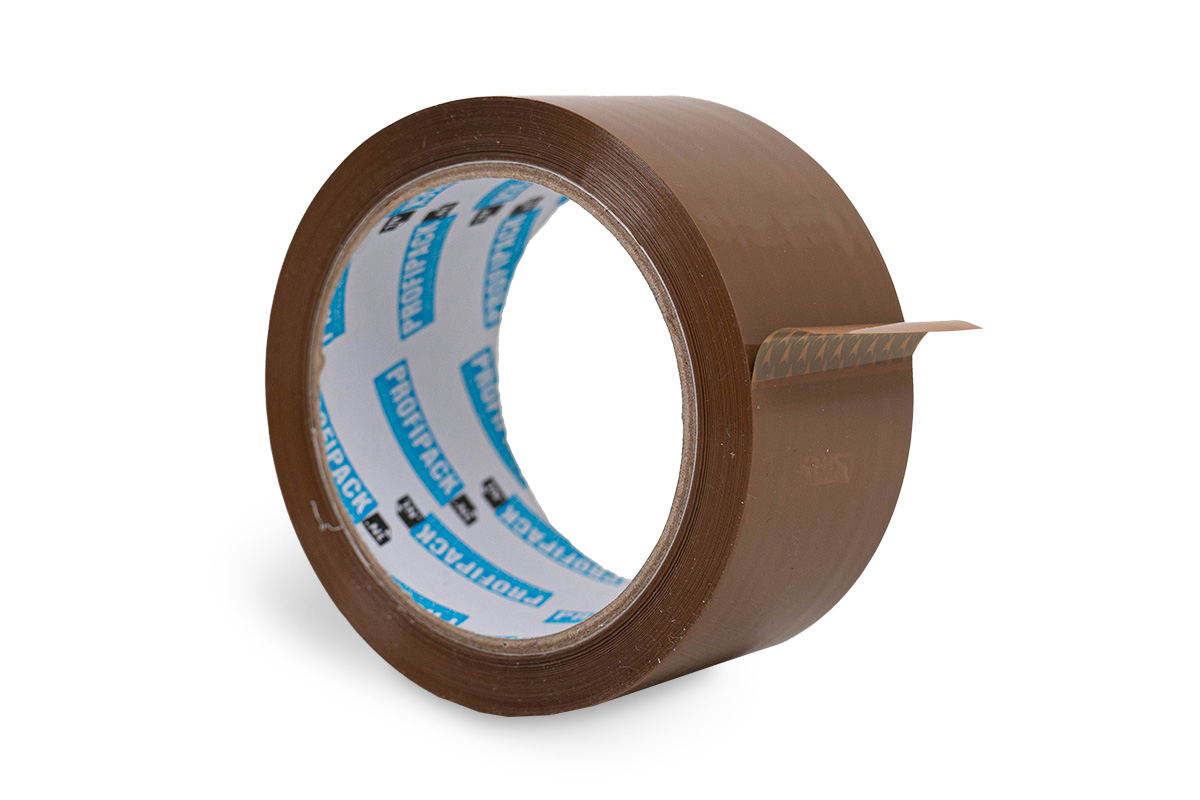 PP acryl tape bruin - 48mm x 66m