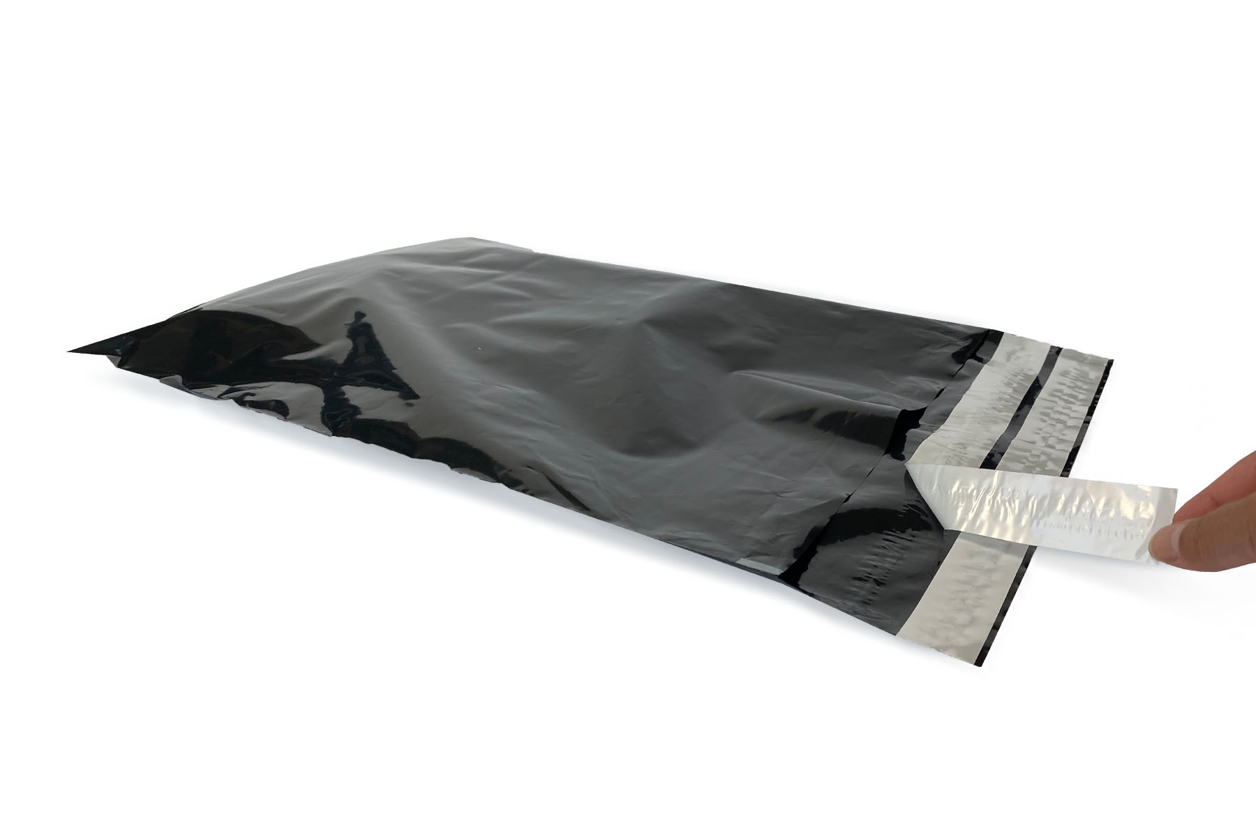 Coex verzendzakken zwart retour - 500 x 700mm (100 st)