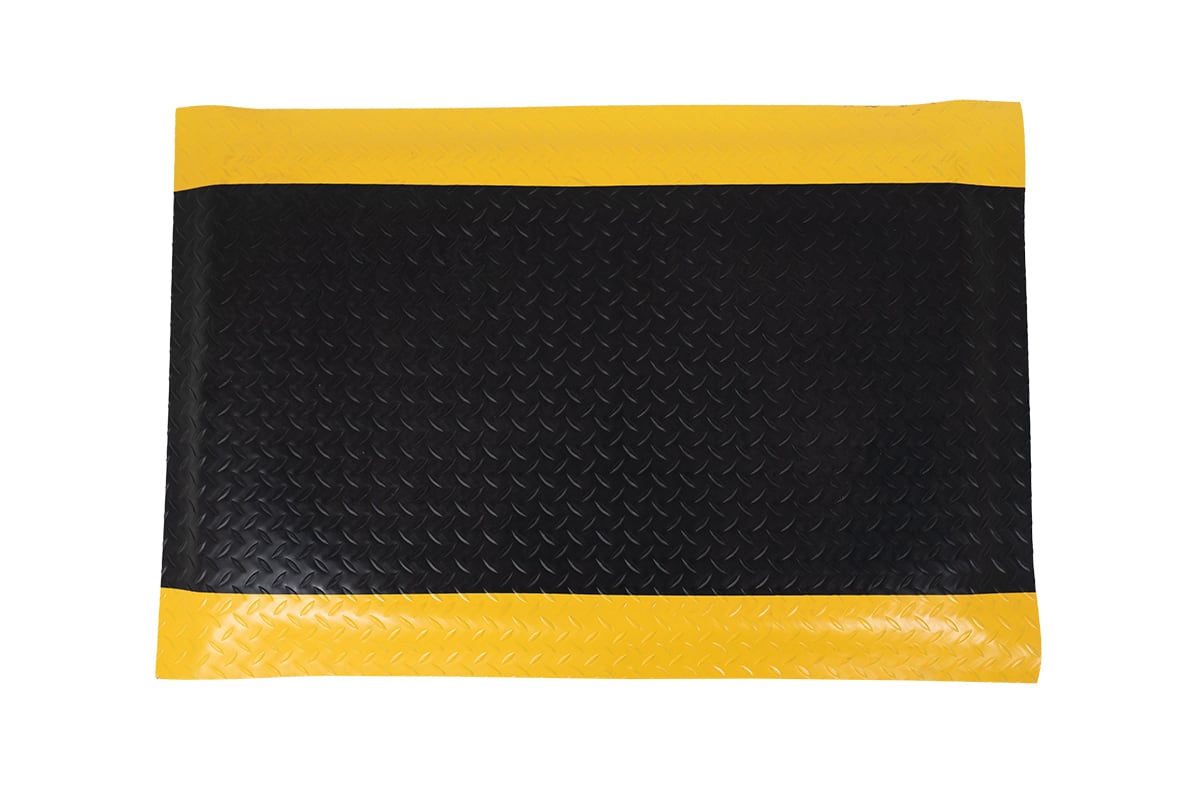 Anti vermoeidsheid mat - 900 x 600mm (geel/zwart)