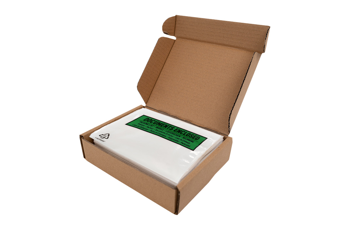 Eco papieren paklijst enveloppen Packing List - 230 x 125mm (1.000 st)