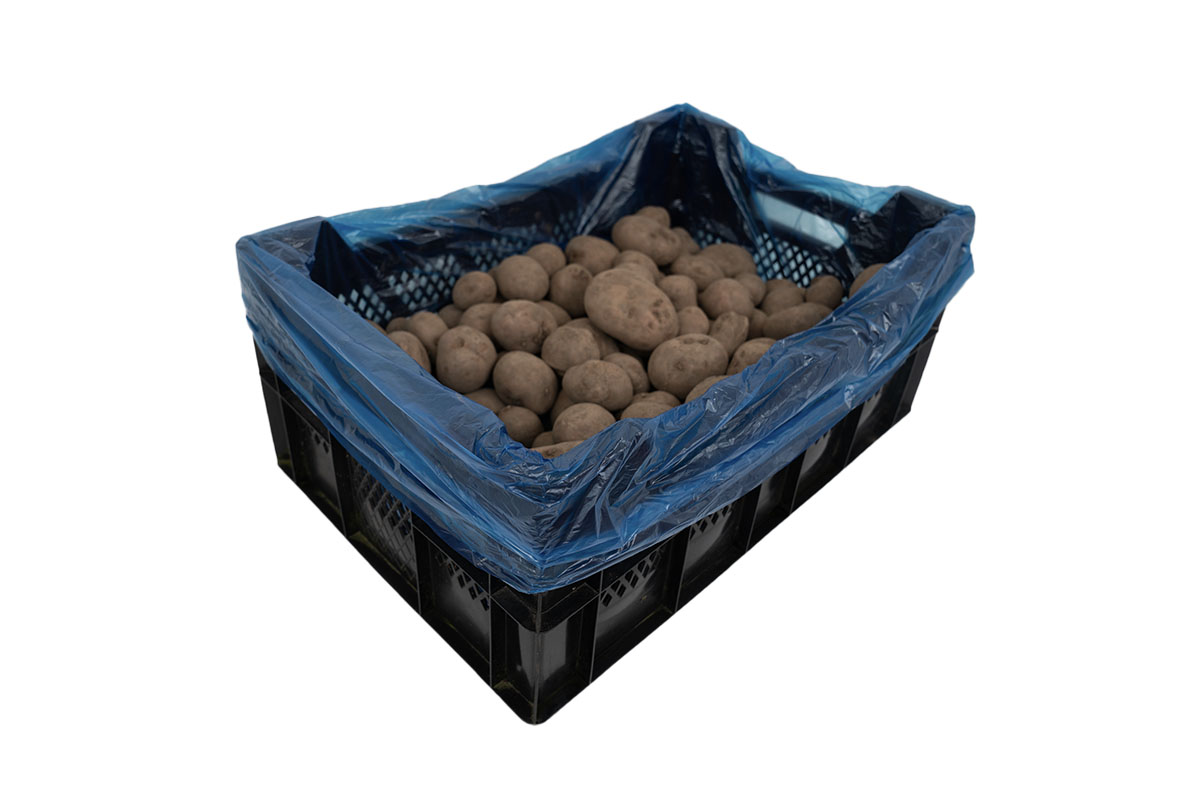 HDPE Kratzakken blauw - 60 x 20/20 x 80cm x 9my (1.000st)