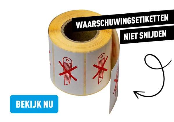 Symbolen op verpakkingen - Niet snijden
