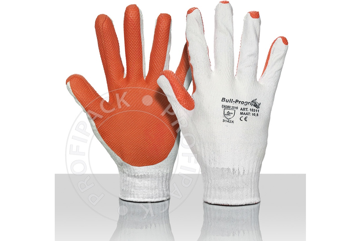 Bull-Progrip Katoenen stratenmakershandschoenen - maat 10/XL