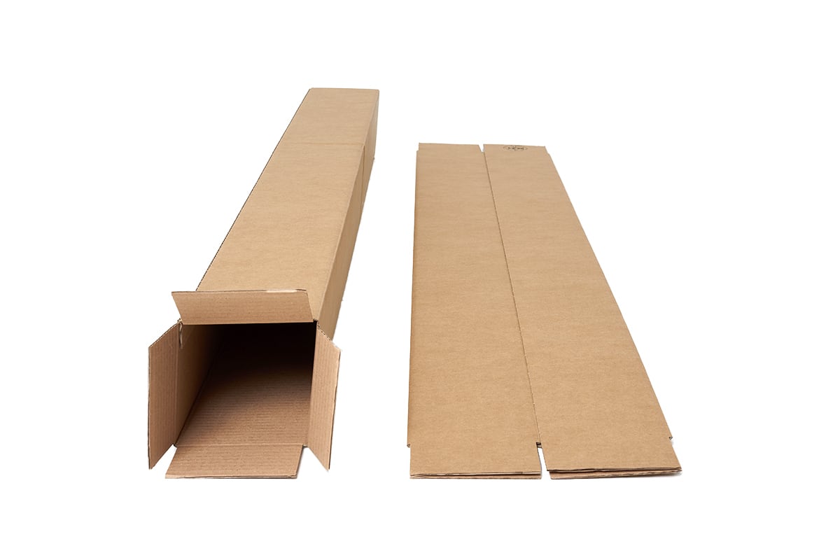 Vierkante kartonnen kokers - 1600 x 120 x 120mm Vierkante kartonnen kokers - 1600 x 120 x 120mm