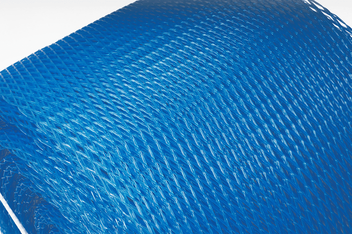 Plastic buisnet blauw - 200-300mm x 50m