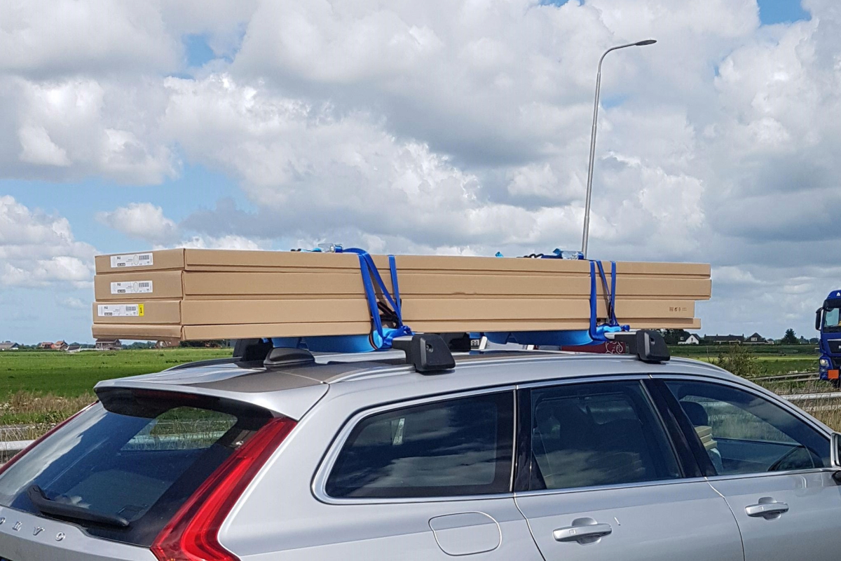 Spanband 2-delig heavy duty S haak met ratel - 25mm x 5m (0,6 ton)