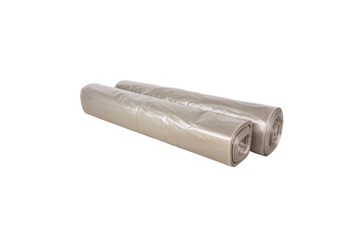LDPE afvalzakken transparant 240 liter - 65 x 25/25 x 140cm x 55my (100 st)