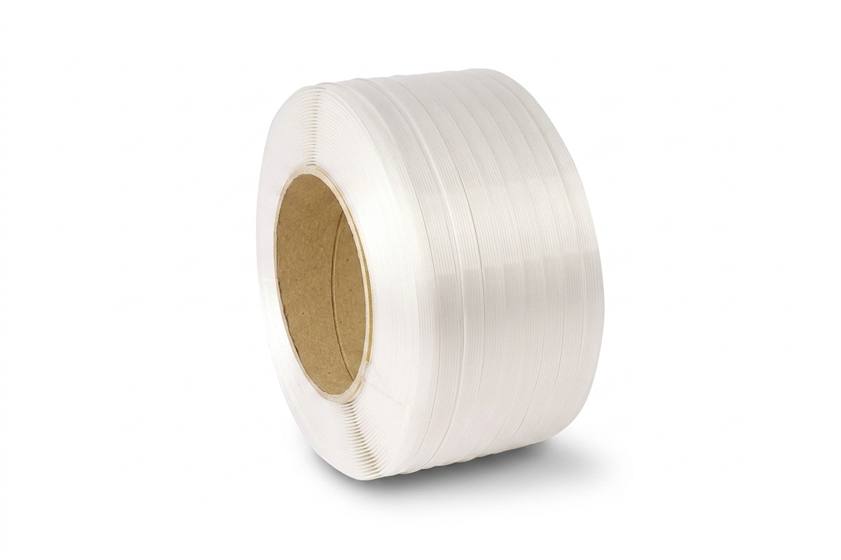 Polyester composietband wit - 25mm x 450m