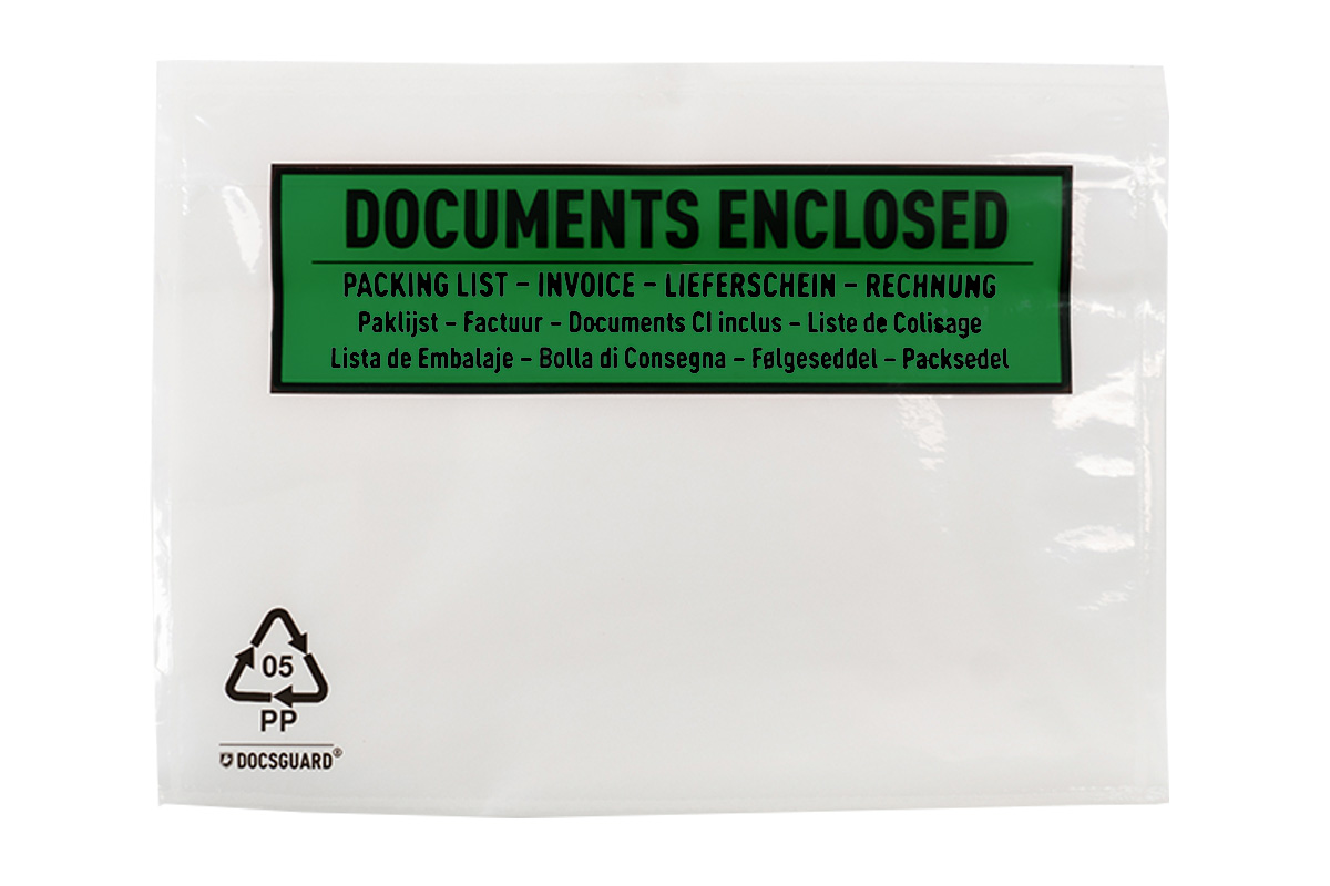 Eco papieren paklijst enveloppen Packing List - 230 x 125mm (1.000 st)