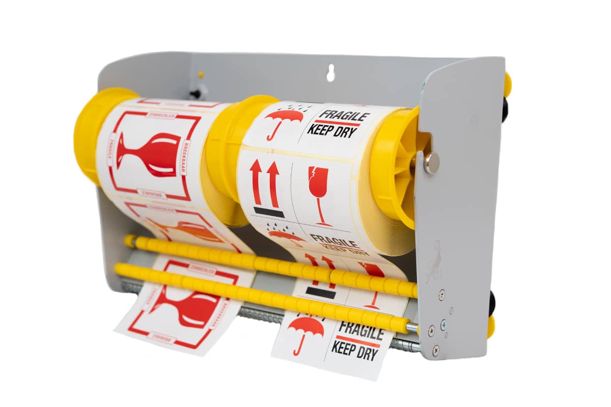Etiketten dispenser Uni LD1216 - 31,7cm breed (voor 5 rollen)