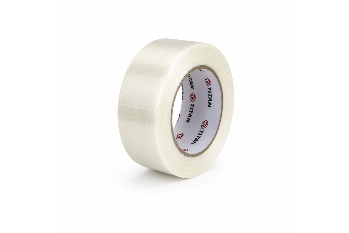 Lengte versterkte tape transparant - 50mm x 50m