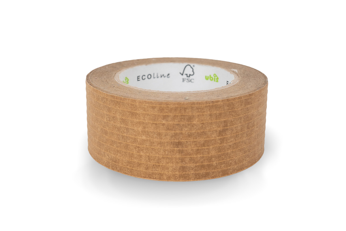 Papieren tape versterkt bruin - 50mm x 50m (9 draad versterkt)