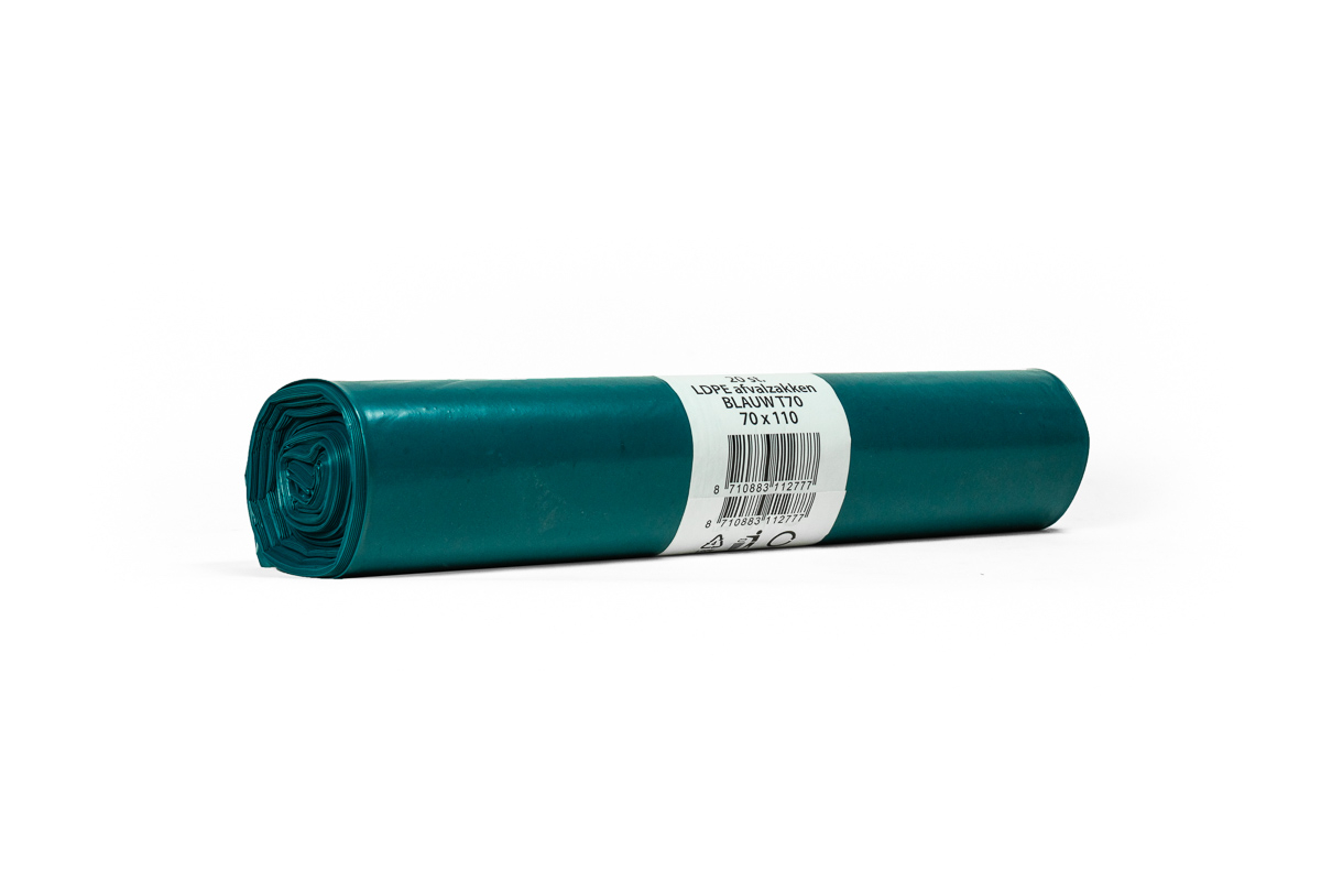 Profipack ldpe afvalzakken blauw 2 5