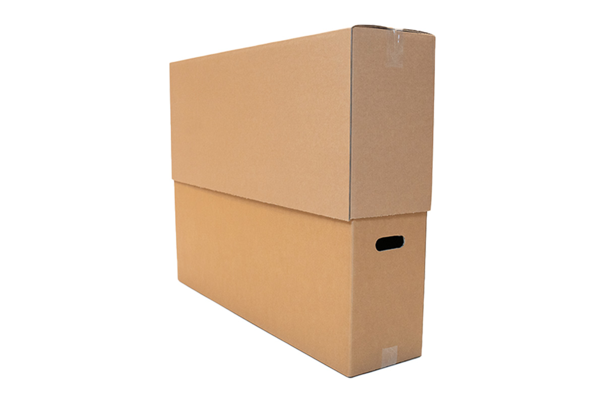 Tweedelige schilderijdoos - 1010 x 250 x 760/1100mm (dubbele golf)
