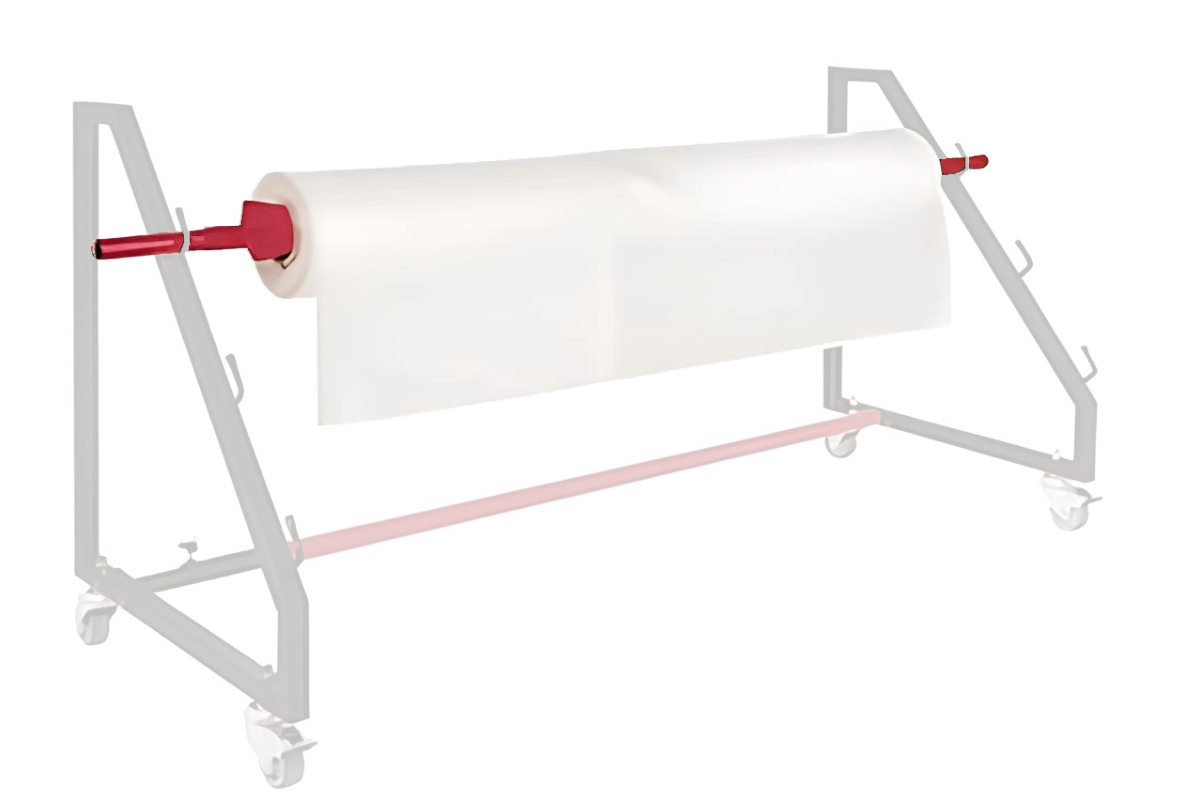 Extra verstelbare rolhouder voor mobiele rolhouder 200cm