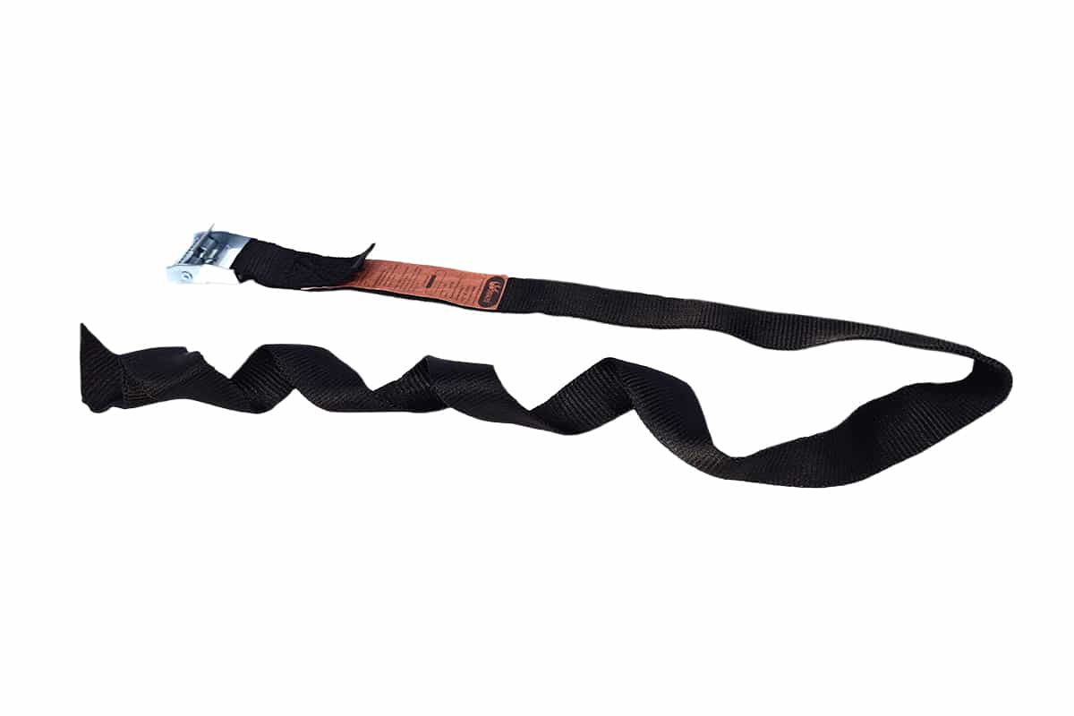 Bagagegordel spanband zwart + gesp - 25mm x 1m