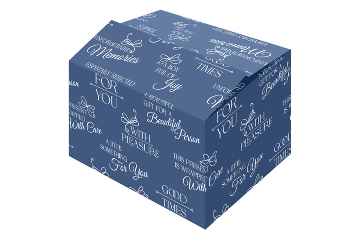 Geschenkdoos ''Good Times Blue'' -  390 x 290 x 126mm 