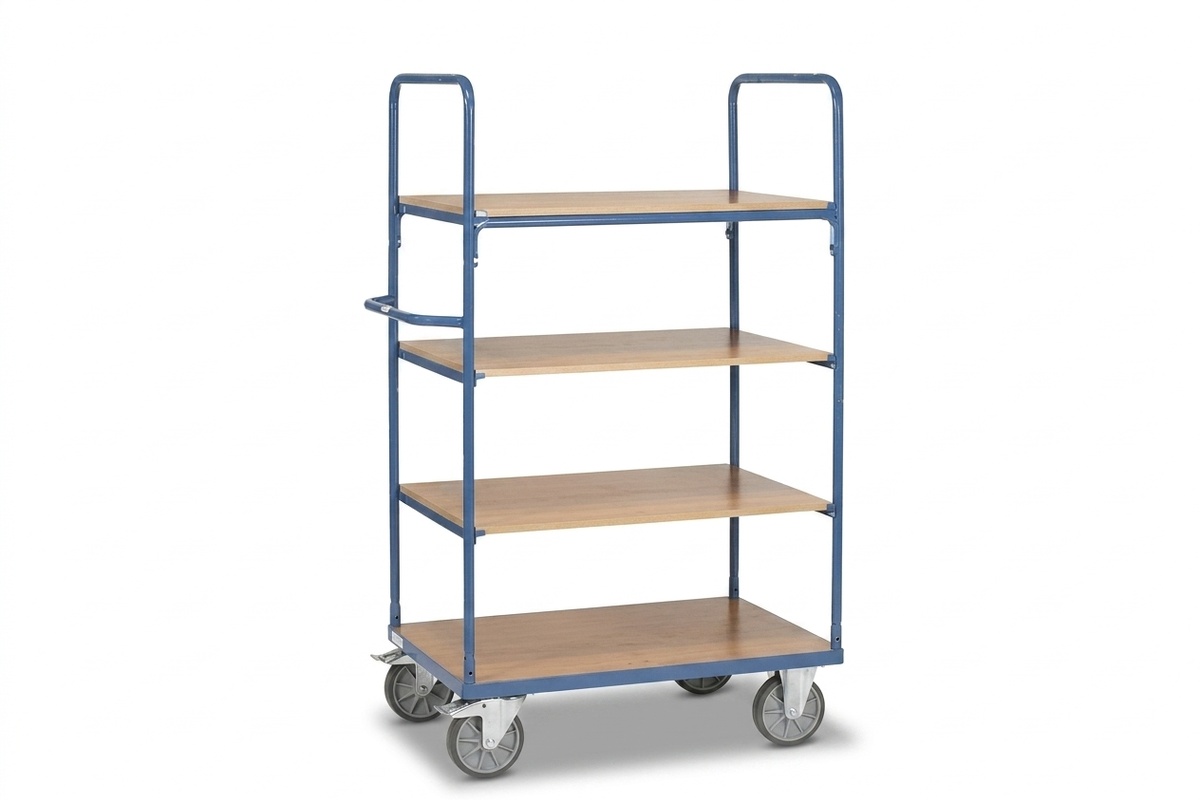 Etagewagen met houten legborden