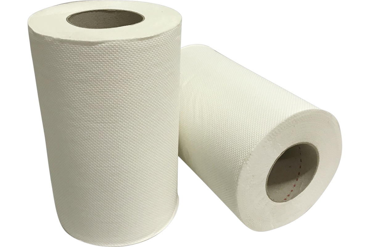 Mini poetspapier cellulose 1-laags (12 rollen)