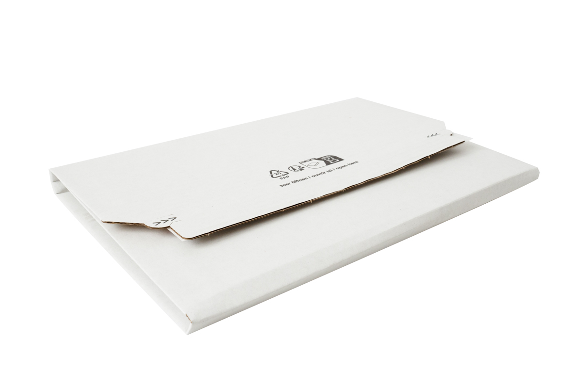 Boekverpakking wit B golf - 445 x 325 x 20mm