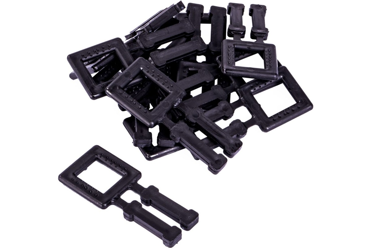 Kunststof gespen zwart - 13mm (1.000 st)