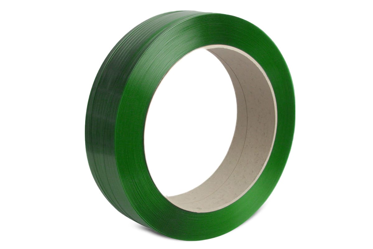 PET omsnoeringsband groen - 12,5mm x 2.000m x 0,70mm