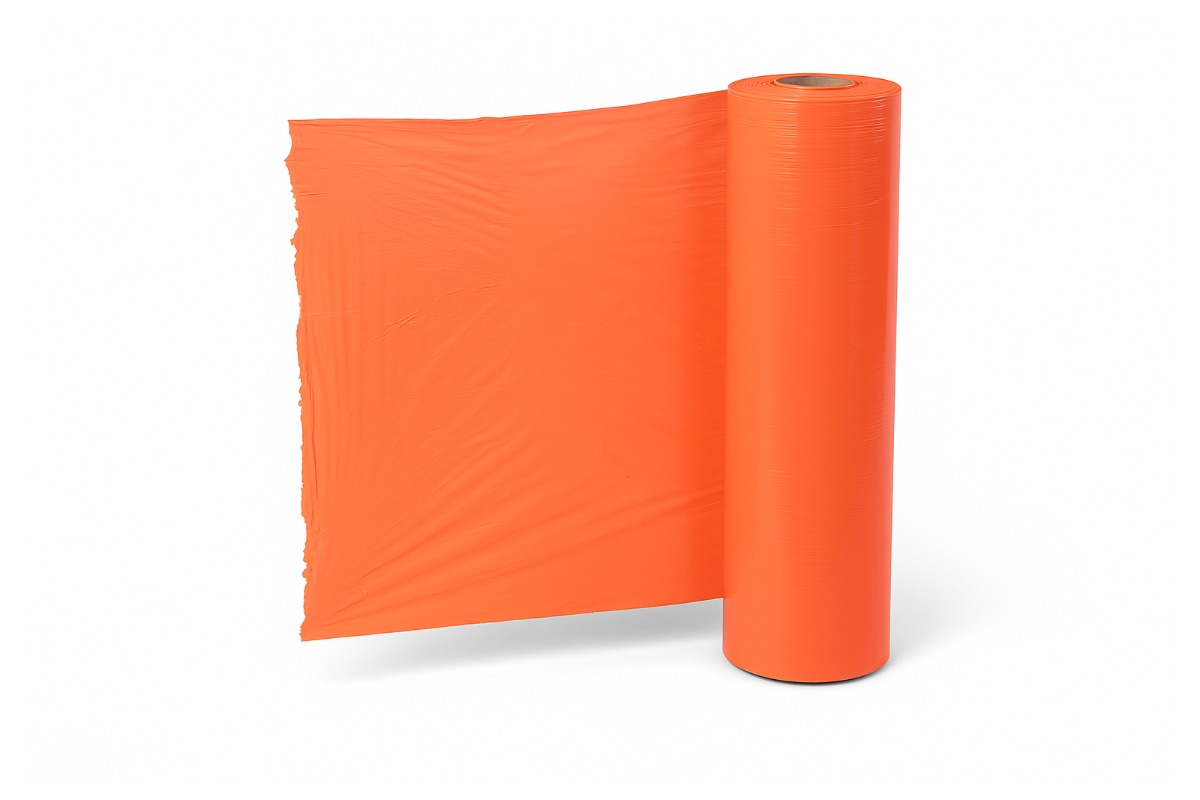 Handwikkelfolie oranje - 50cm x 300m x 20my